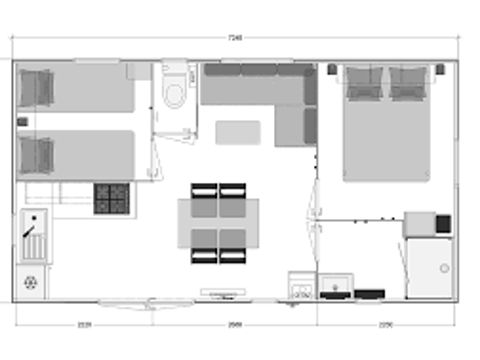 MOBILE HOME 4 people -  Privilège 2 rooms 4 pers