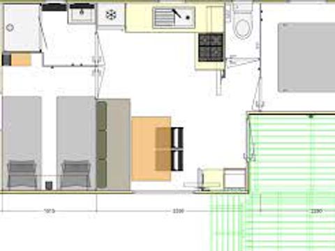 MOBILE HOME 5 people - Premium 2 bedrooms 4-5 persons