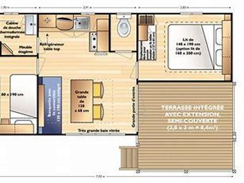 MOBILE HOME 4 people - RELAX COMFORT