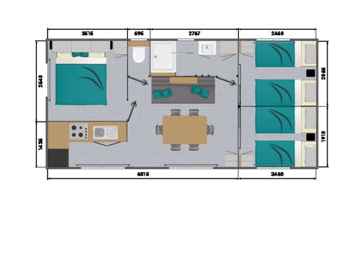 MOBILHOME 6 personnes - Agapée