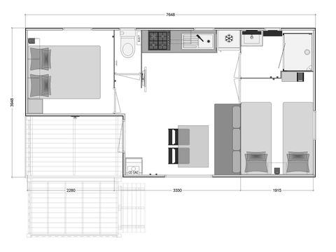 MOBILE HOME 4 people - Mobile home Malaga semi-covered terrace 2 bedrooms