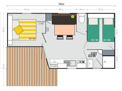 MOBILE HOME 4 people - Mobile Home Loggia (new 2020)