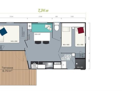 MOBILE HOME 4 people - Mobile Home Loggia (new 2020)