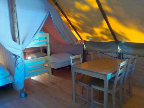 TENTE TOILE ET BOIS 5 personnes - LODGE AMAZONE