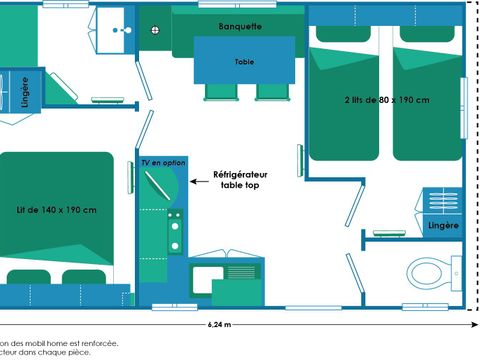 MOBILHOME 4 personnes - SUPER VENUS