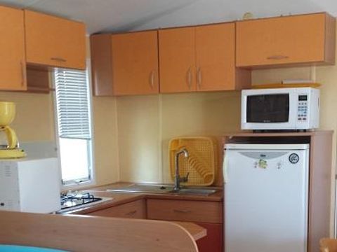 MOBILHOME 6 personnes - CAMPING ACAPULCO MH 3 chambres standard (mobil-home de +12ans) Terrasse bois non couverte  30m²