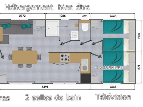 MOBILE HOME 6 people - WELLNESS