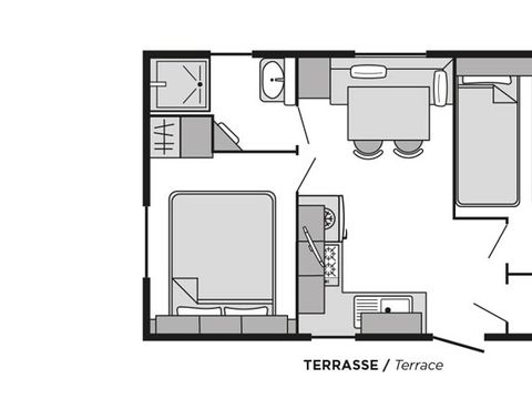 MOBILHOME 4 personnes - Sélénia CLASSIC