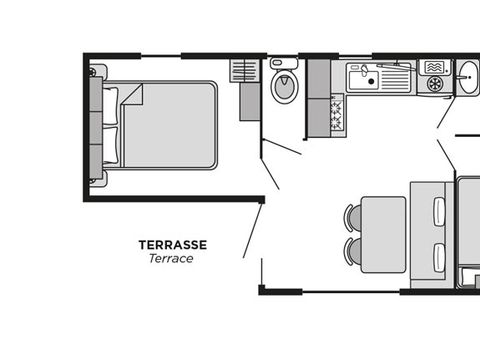 MOBILHOME 4 personnes - Dune CLASSIC