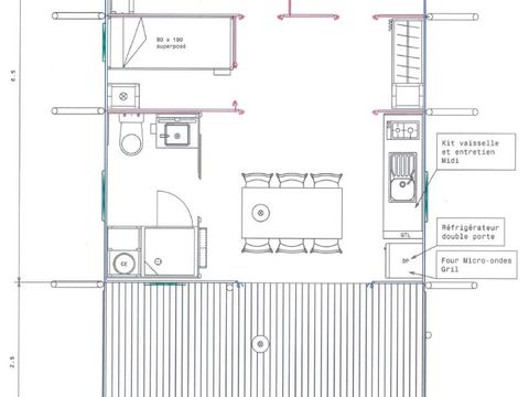 CANVAS AND WOOD TENT 6 people - Tent Lodge 3ch 6 pers