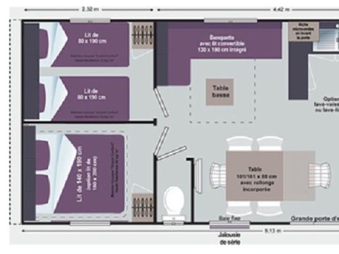 MOBILE HOME 6 people - 6 Pers Monday to Monday in high season