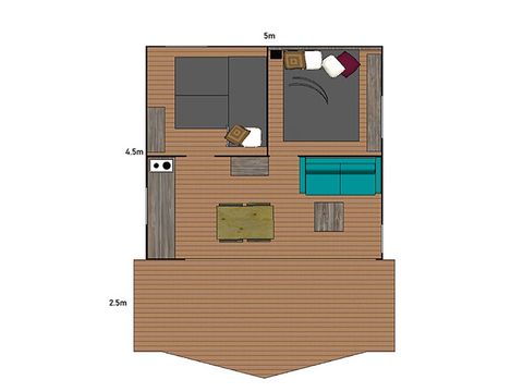 TENT 5 people - Tent Lodge Riada 5p 2Ch - without sanitary facilities