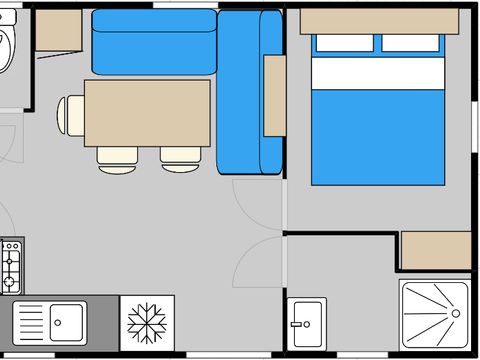 MOBILE HOME 6 people - LYS 3 bedrooms air-conditioned