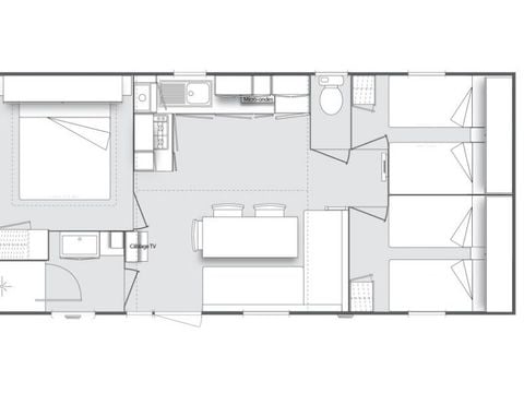 MOBILE HOME 8 people - Loisir+ Sleeps 8 3 bedrooms 33m² (2 bedrooms)