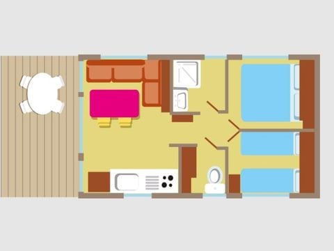 MOBILE HOME 4 people - Cocoon+ 4 sleeps 2 bedrooms 24m² (2 bedrooms)