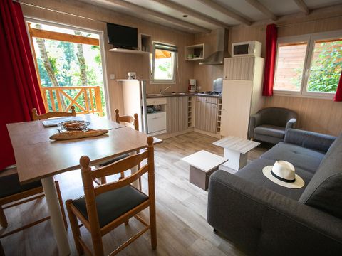 CHALET 6 people - Wooden chalet 3 bedrooms TV LV Covered terrace