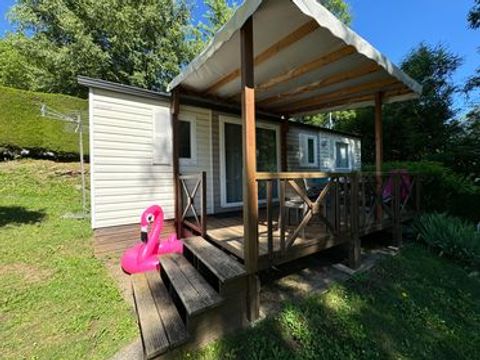 MOBILE HOME 6 people - 3-bedroom mobile home MARMOTTE TV LV Semi-covered terrace