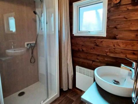 TENTE TOILE ET BOIS 5 personnes - Lodge Confort 3 Pièces 5 Personnes + TV