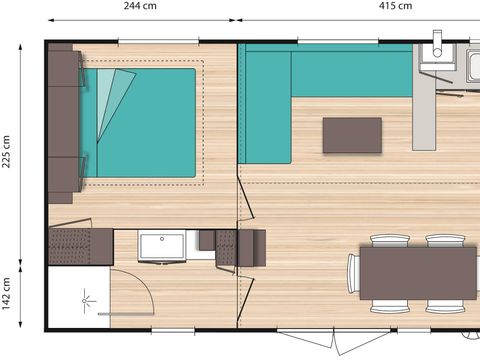 MOBILE HOME 6 people - comfort n°15, n°19 and n°43