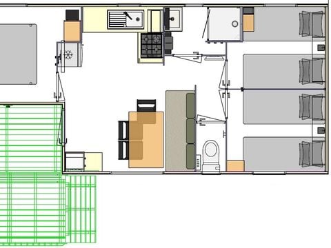 MOBILE HOME 4 people - BERGAME 4 places - n°22, n°24 and 32