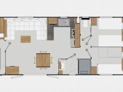 MOBILE HOME 6 people - 3-bedroom mobile home Gold (Elite 1040)