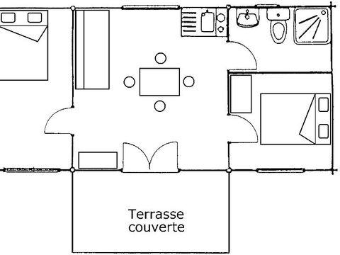 CHALET 4 people - CH2 TRADITION 32 sqm