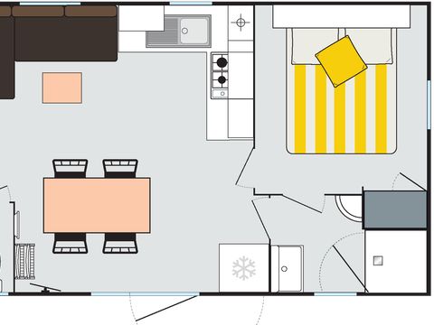 MOBILE HOME 6 people - 3 bedrooms