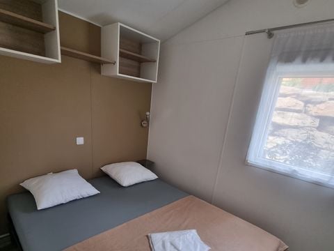 MOBILE HOME 6 people - 3 BEDROOM COMFORT mobile home 8.60m x 4m (34m²) + semi-covered terrace + air conditioning + television