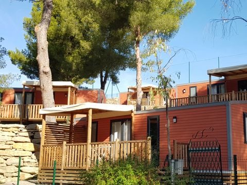 MOBILE HOME 6 people - Mobile home CONFORT PLUS 3 bedrooms 8.81mx4m (33m²) + air conditioning + dishwasher + terrace + tv