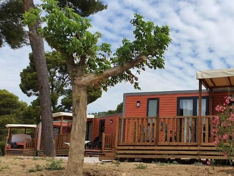 MOBILE HOME 6 people - Mobile home CONFORT PLUS 3 bedrooms 8.81mx4m (33m²) + air conditioning + dishwasher + terrace + tv