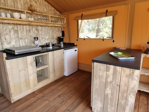 CANVAS AND WOOD TENT 6 people - Eco-Lodge WOODY 3 bedrooms