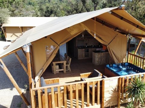 CANVAS AND WOOD TENT 6 people - Eco-Lodge WOODY 3 bedrooms