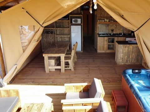 CANVAS AND WOOD TENT 6 people - Eco-Lodge WOODY 3 bedrooms