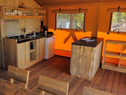 CANVAS AND WOOD TENT 6 people - Eco-Lodge WOODY 3 bedrooms