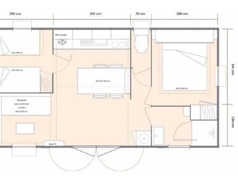 MOBILE HOME 4 people - Mobile home Premium 32m² - 2 bedrooms