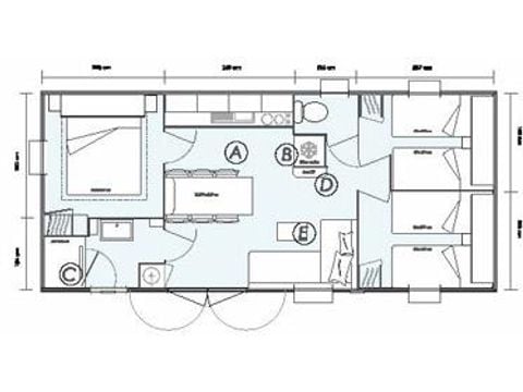 MOBILE HOME 6 people - Premium mobile home 33m² - 3 bedrooms - TV