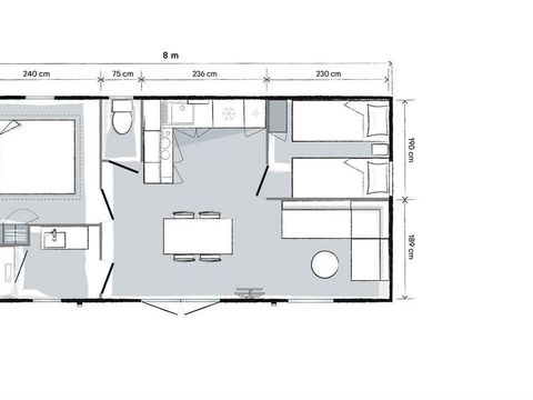 MOBILHOME 4 personnes - Mobil home Premium Plus 31m2 - 2 chambres