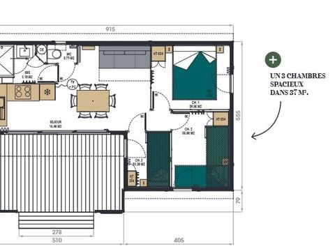 CHALET 7 people - Premium 3 bedrooms