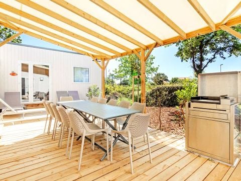 MOBILHOME 12 personnes - Cottage Ainhoa 7 Pièces 12 Personnes Climatisé + TV