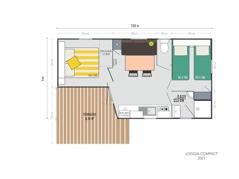 MOBILHOME 6 personnes - IRM Loggia Compact