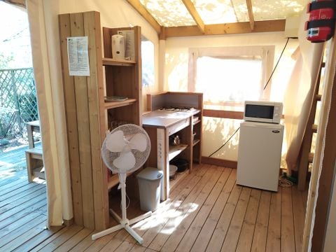 TENTE TOILE ET BOIS 4 personnes - Ecolodge (sans sanitaires)