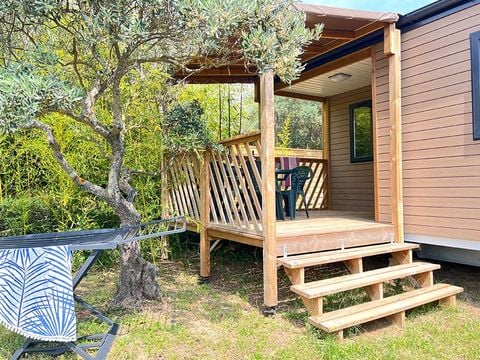 MOBILE HOME 6 people - Mobile home Tourtour - 33m² - 3 bedrooms + Tv + A/C