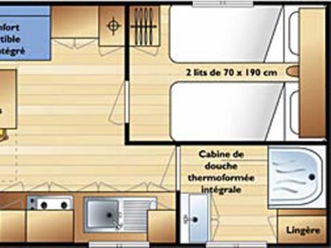 MOBILHOME 4 personnes - Terrasse