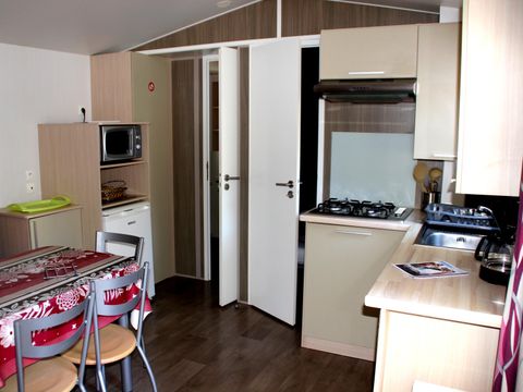 MOBILHOME 4 personnes - MOBIL HOME Confort Climatisé - 2 ch - 3.40 x 7.80m / Chêne Vert