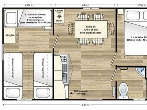 MOBILE HOME 5 people - Comfort Holiday, 2 bedrooms