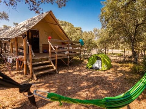 CANVAS AND WOOD TENT 4 people - Safari, 2 rooms (no sanitary facilities)