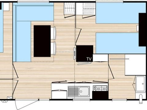 MOBILE HOME 4 people - Comfort family, 2 bedrooms