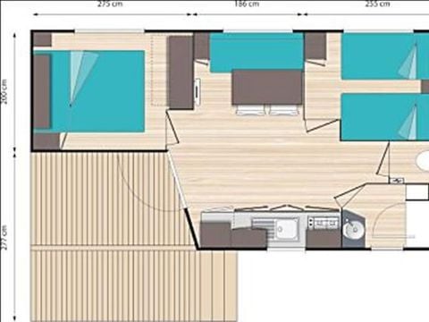 MOBILE HOME 4 people - Sunny- 2 bedrooms