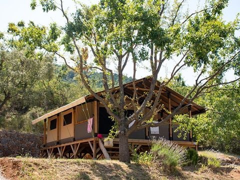 TENTE TOILE ET BOIS 4 personnes - Eco Lodge Verdon - 34m² - 2 chambres (sans sanitaires)