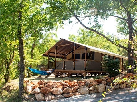 TENTE TOILE ET BOIS 4 personnes - Eco Lodge Verdon - 34m² - 2 chambres (sans sanitaires)